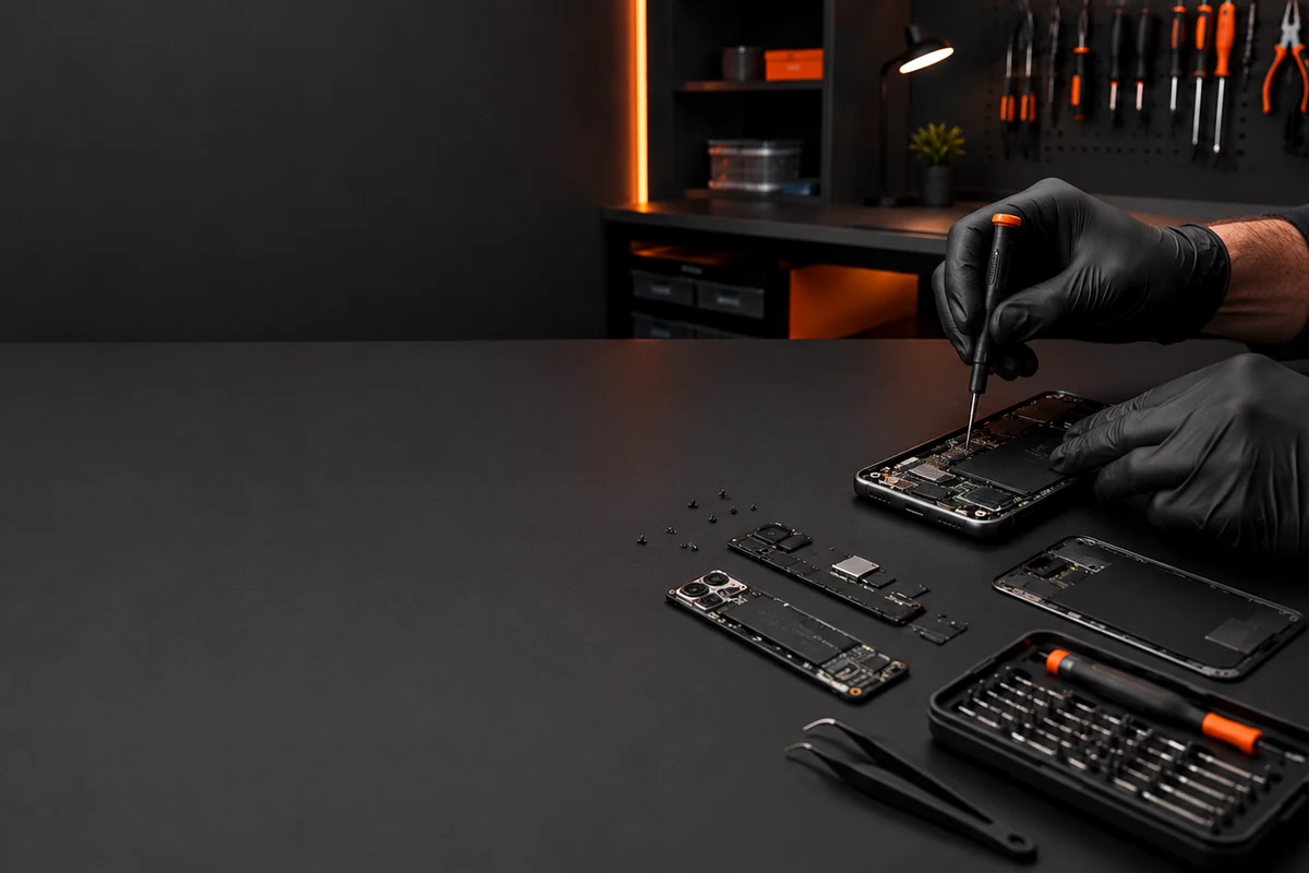 Repairs to screens, batteries, connectors and software