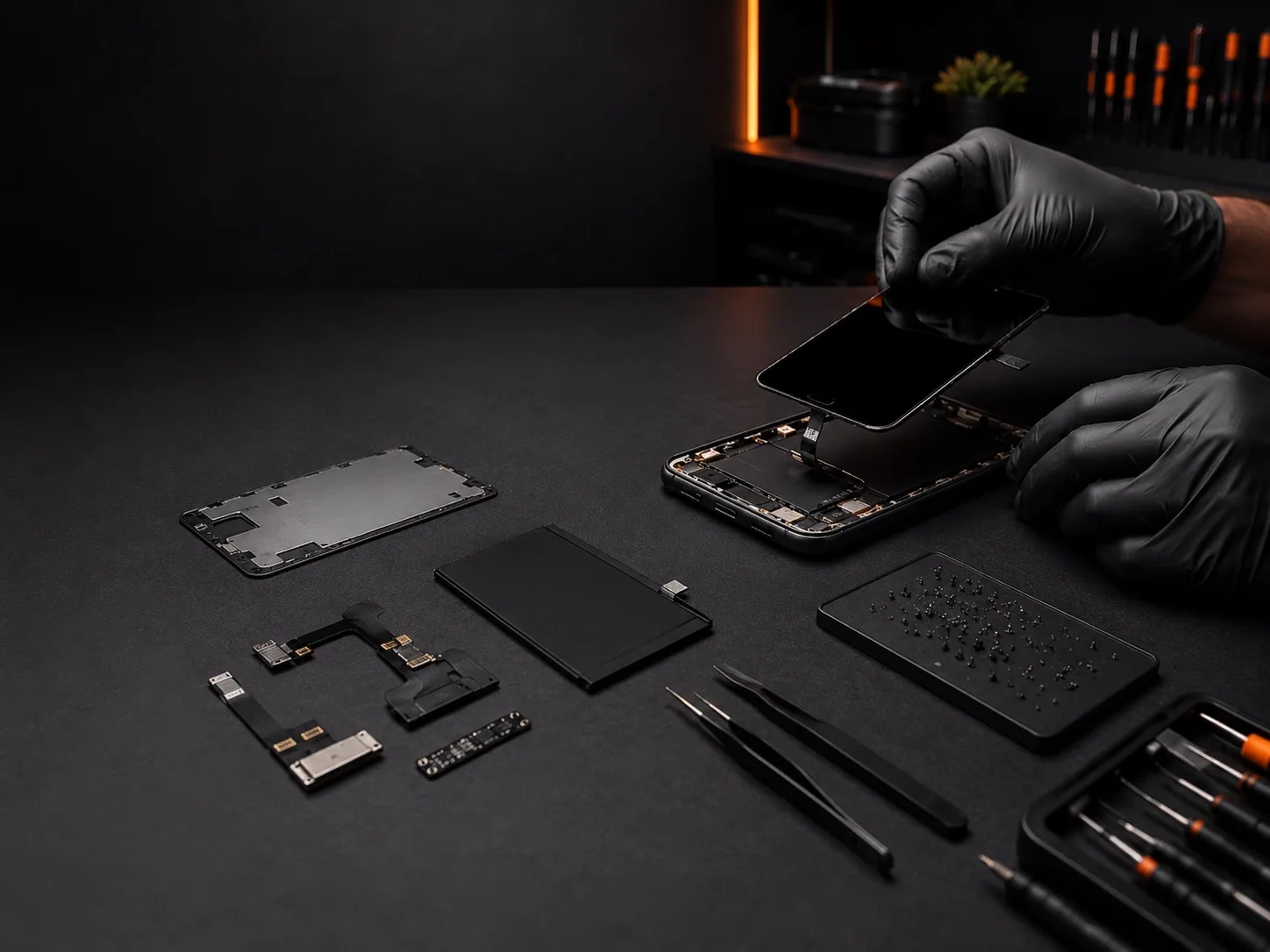 Screens, Batteries and Connectors in Porto